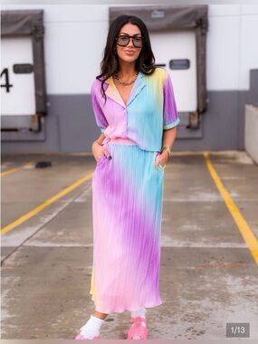 Dressed In LaLa Skirt Set, MED NWT